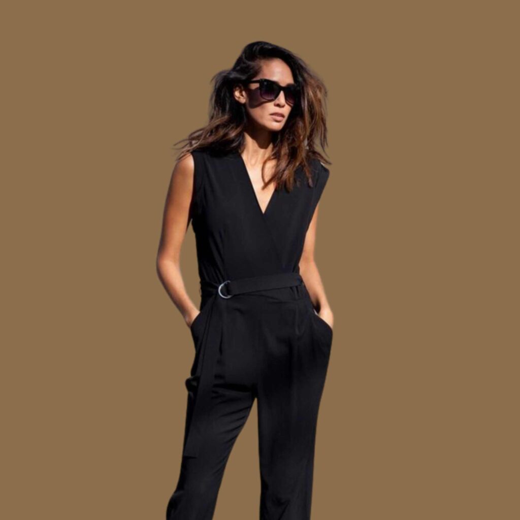 The sleek Hollywood-style jumpsuit